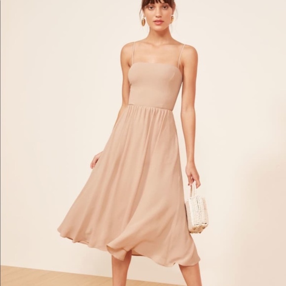 midi dress champagne